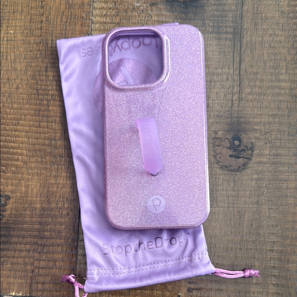 Loopy Case Purple Glitter iPhone Case